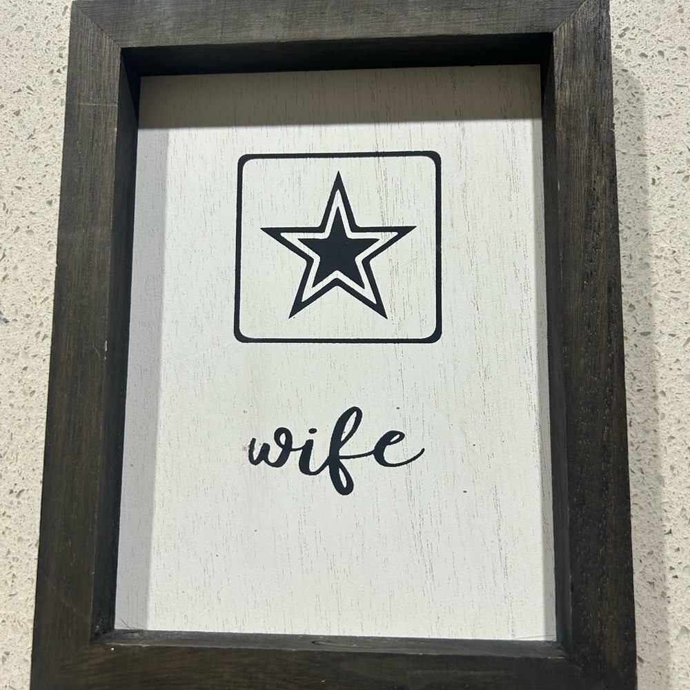 Dallas Cowboys Wife Photo Framed